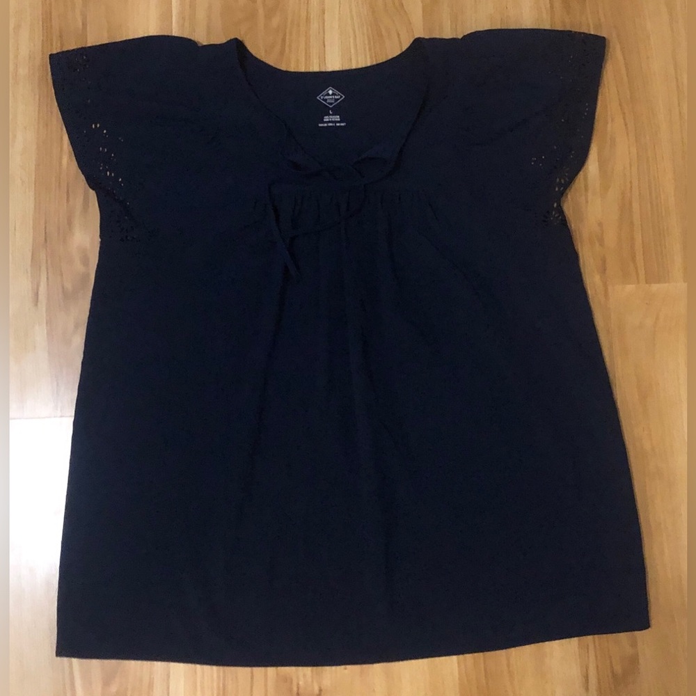 St. John's Bay Black Blouse